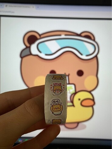 tatlı ayıcık sticker