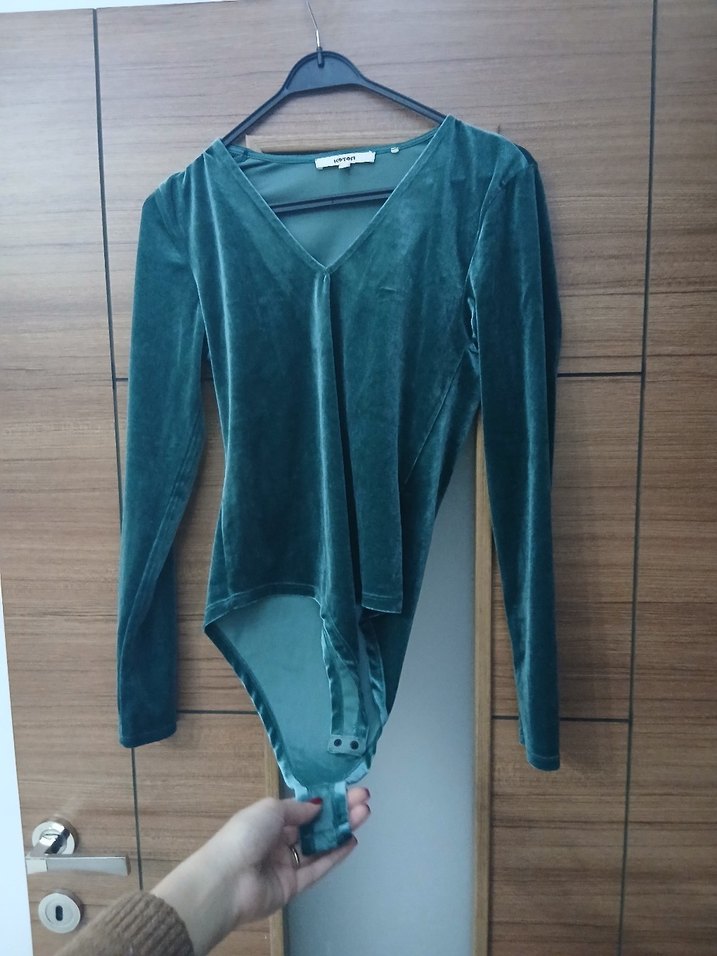 Parlak Turkuaz çıtçıtlı atlet body - Görsel 2