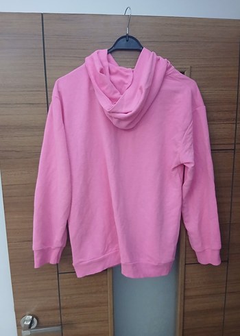Pembe Kapüşonlu Kadın Sweatshirt - Görsel 2