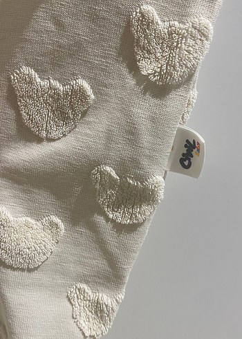 Beyaz Triko Bebek Kız Tulum - Görsel 2