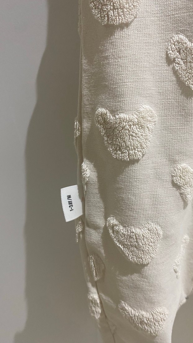 Beyaz Triko Bebek Kız Tulum - Görsel 4