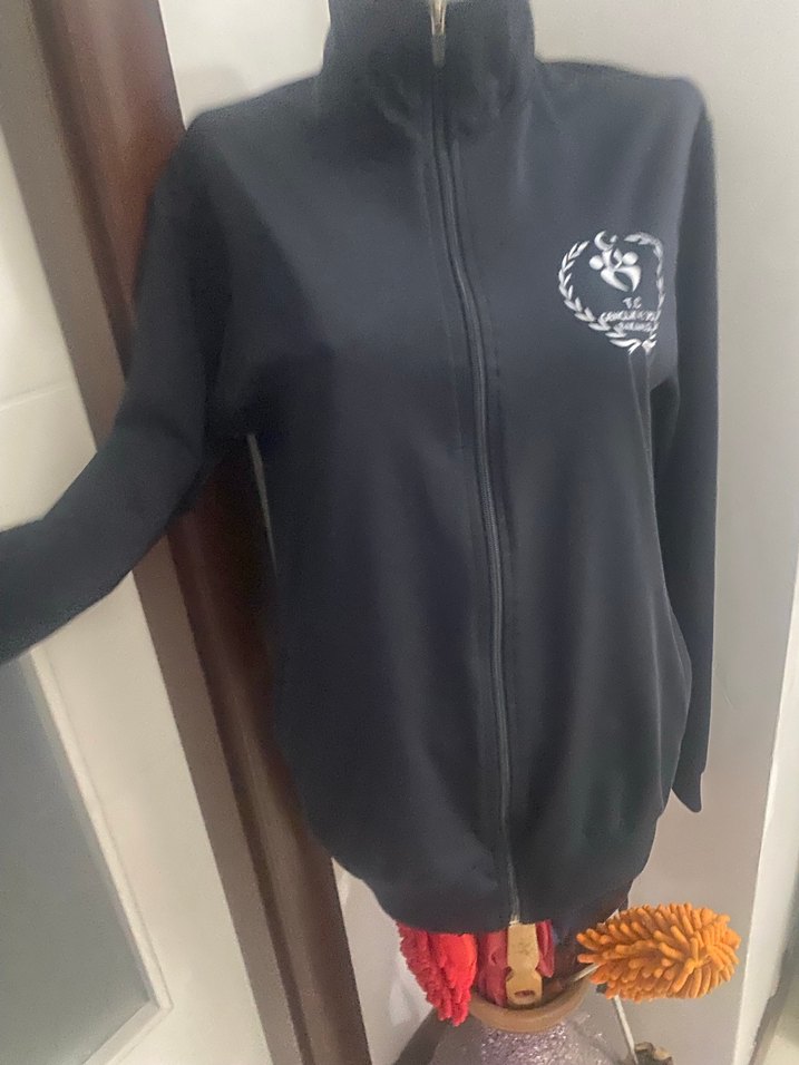 Lacivert Fermuarlı Yüksek Yakalı Kadın eşofmanı - Görsel 3