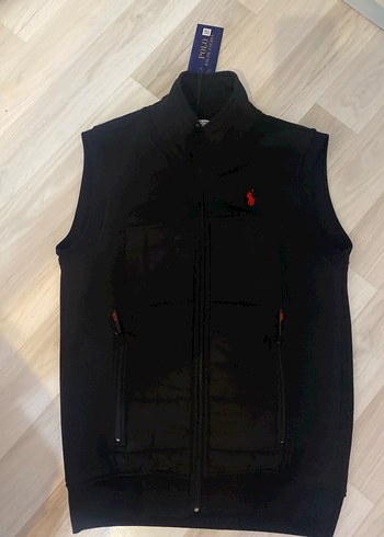 Polo Siyah Fermuarlı Erkek Dik Yaka Yelek - Görsel 4