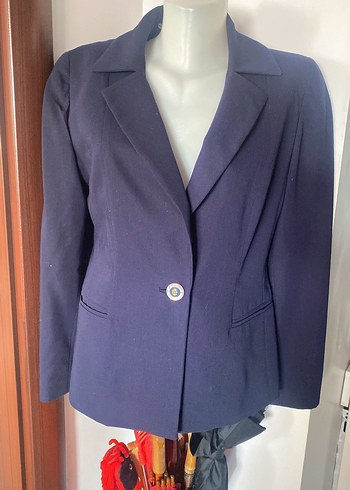 VakkoKadın Blazer Ceket, Düğmeli, Normal Boy