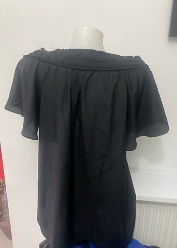 Koton marka İş Kadınları İçin Siyah Nakışlı Gömlek - Görsel 9