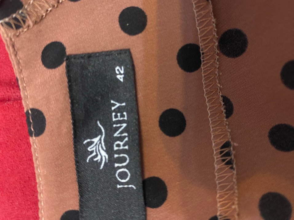 Kahverengi Puantiyeli Kadın gömlek - Görsel 4