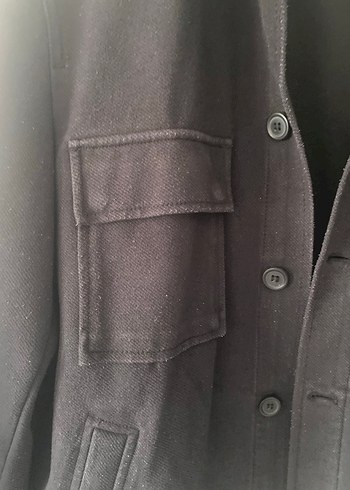 Zara marka Siyah Regular Fit Cep Detaylı Erkek Ceket - Görsel 2