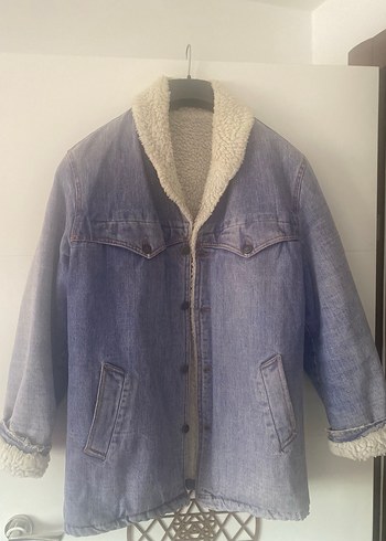 Defacto marka Düğmeli erkek Midi Denim Ceket - Görsel 2