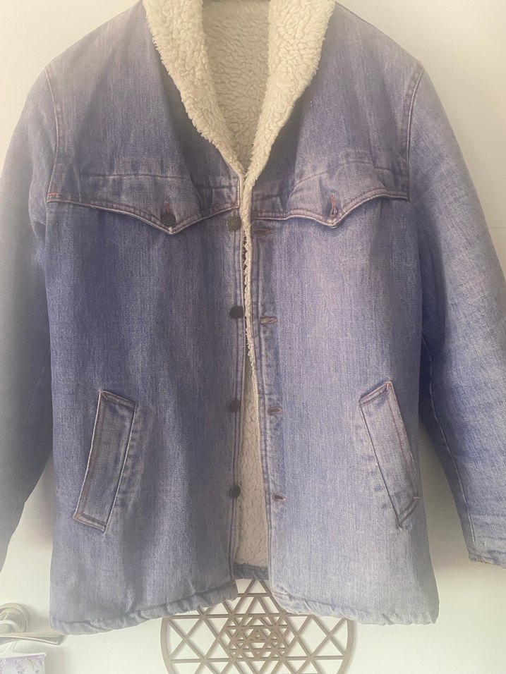 Defacto marka Düğmeli erkek Midi Denim Ceket - Görsel 4