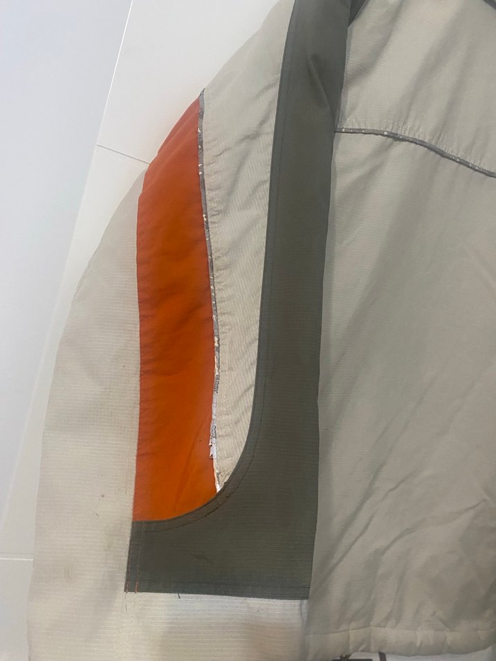 Erkek Beyaz Biker Stil Kayak Montu - Görsel 5