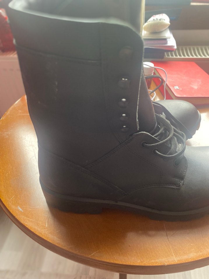 Siyah Deri Erkek Bot - Görsel 3