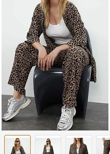 Leopar Desenli Alt-Üst Takım