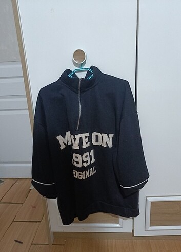 Bol fermuarlı sweat tarzı