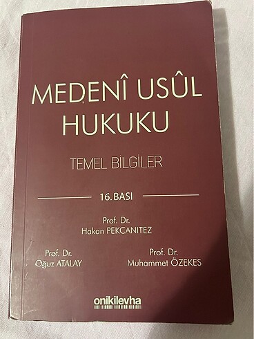 Medeni Usul Hukuku Temel Bilgiler 16.Bası