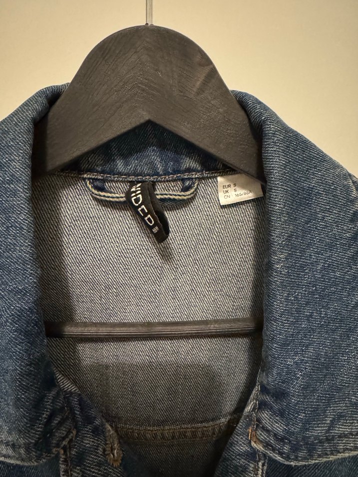 Düğmeli Mavi Denim Kadın Ceket - Görsel 2