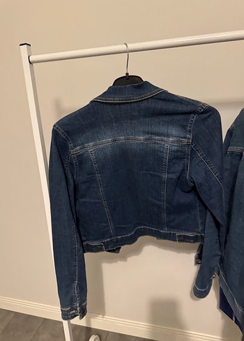 Kısa kot ceket - Görsel 3