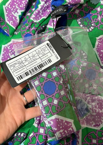 Uzun, bol kesim, bağlama desenli kadın kimono - Görsel 8