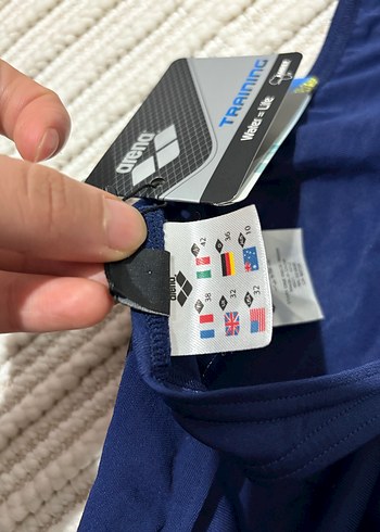 Lacivert İnce Askılı Kadın Mayo - Görsel 3