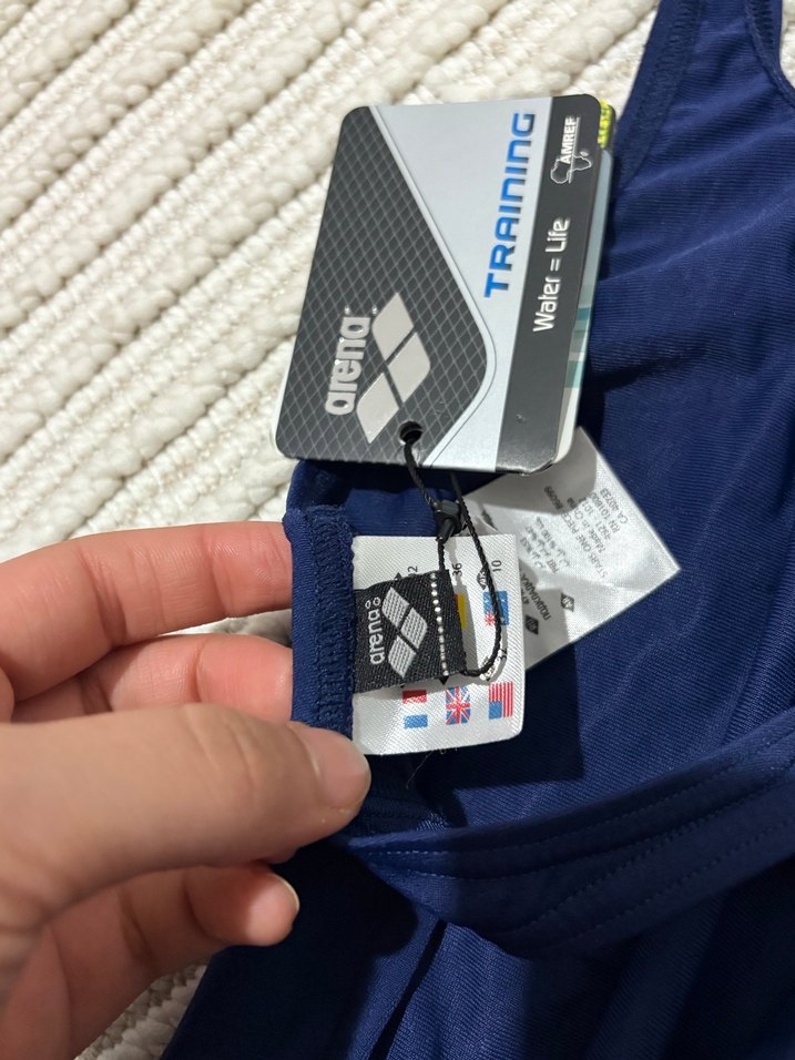 Lacivert İnce Askılı Kadın Mayo - Görsel 4