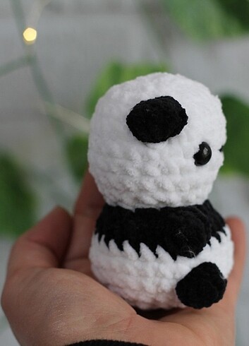  Beden amigurumi panda anahtarlık