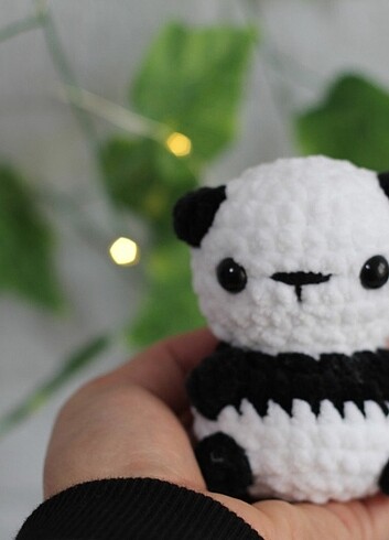  Beden Renk amigurumi panda anahtarlık