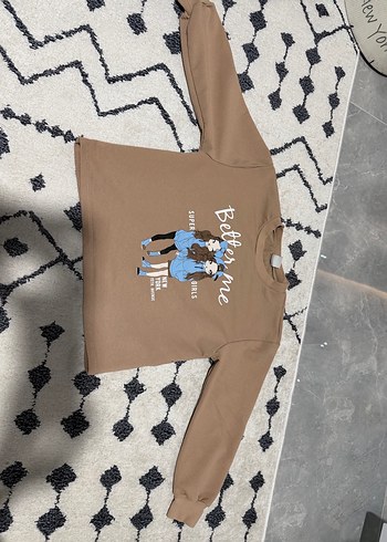 Kahverengi Baskılı  Kız Eşofman Takımı - Görsel 3