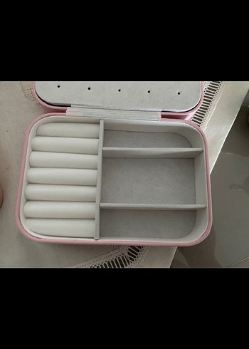  Beden Pastel Pembe Makyaj takı Kutusu Organizer
