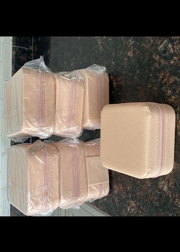 Bej Pastel Makyaj takı Organizeri