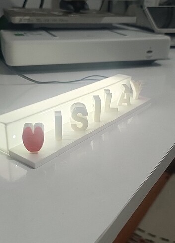 KİŞİYE ÖZEL ÇİFT TARAFLI LED IŞIKLI İSİMLİK 