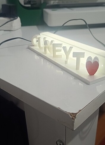  KİŞİYE ÖZEL ÇİFT TARAFLI LED IŞIKLI İSİMLİK 