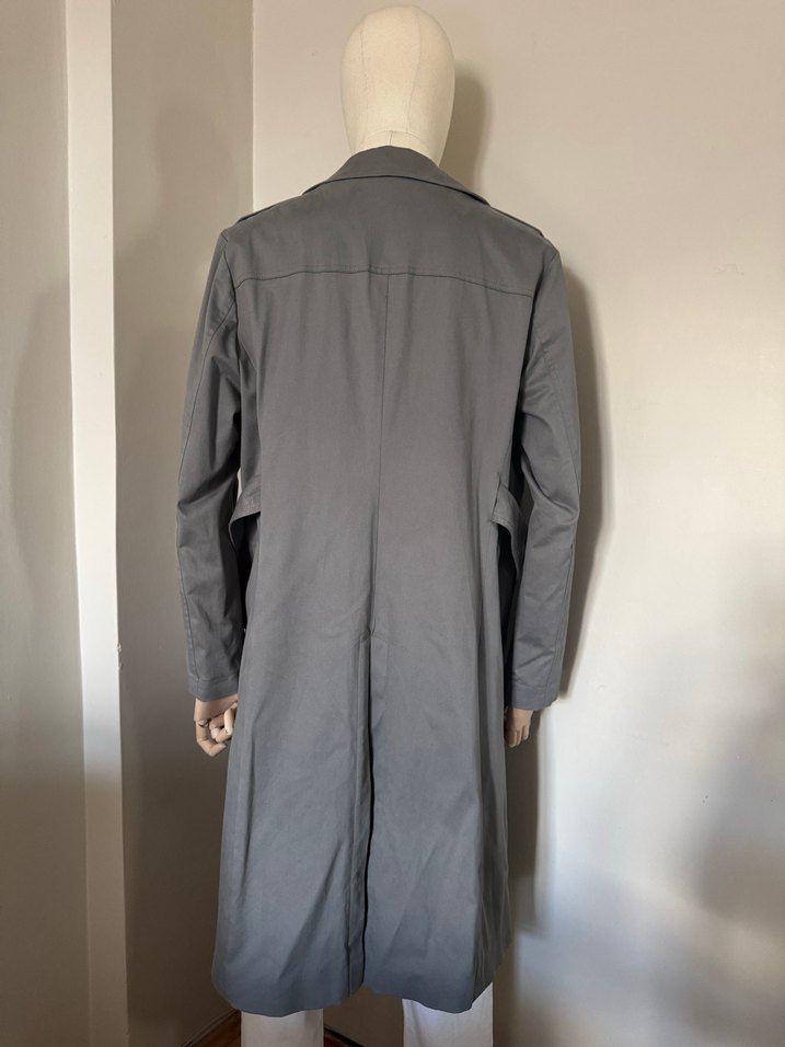 Gri Zara Uzun Erkek Trençkot - Görsel 3