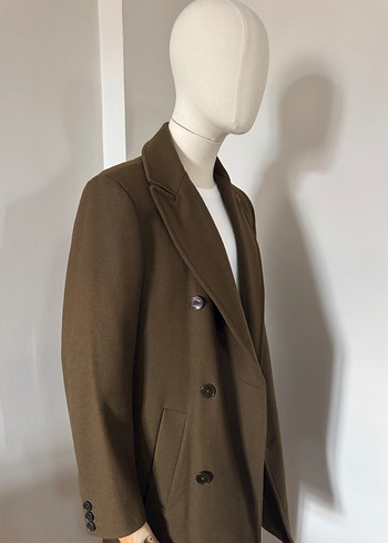 Kahverengi Kruvaze Zara Kaban - Görsel 4