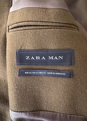 Kahverengi Kruvaze Zara Kaban - Görsel 5