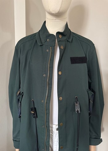 Zara Yeşil Trençkot - Görsel 2