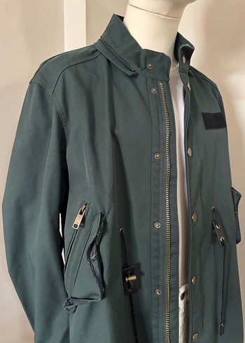 Zara Yeşil Trençkot - Görsel 5