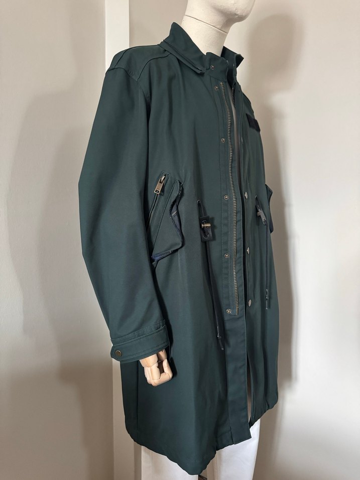 Zara Yeşil Trençkot - Görsel 3