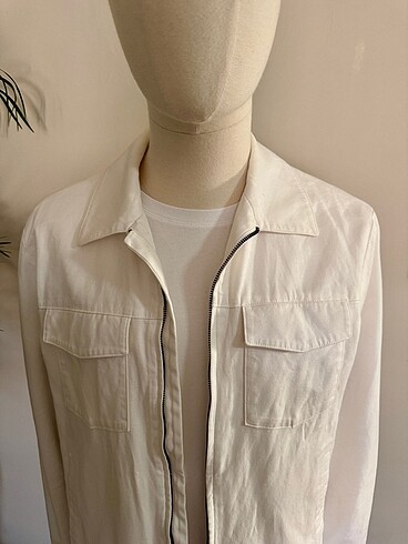 MANGO KETEN CEKET - Görsel 3