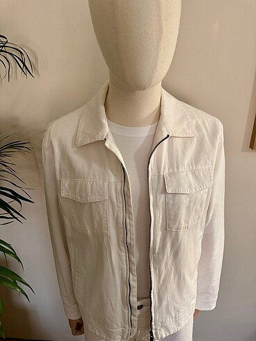 MANGO KETEN CEKET - Görsel 4