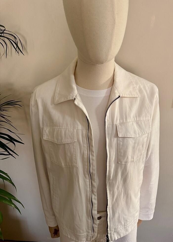 MANGO KETEN CEKET - Görsel 4