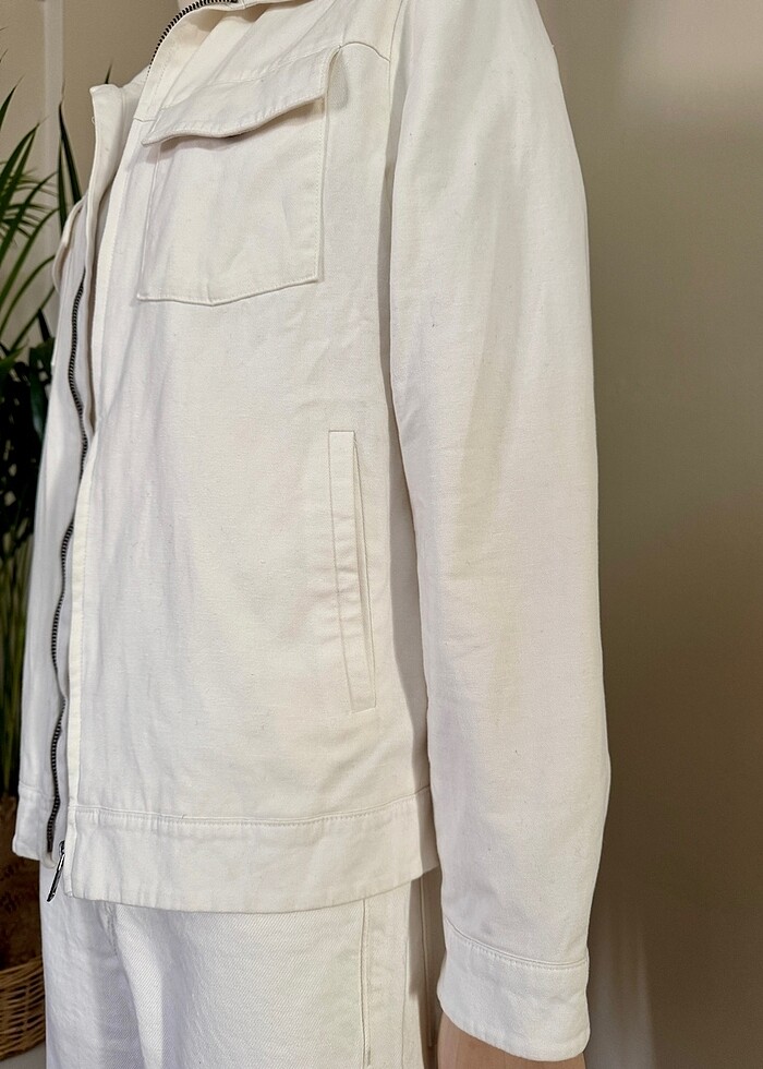 MANGO KETEN CEKET - Görsel 5