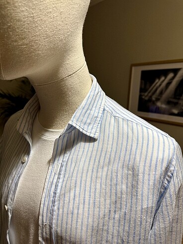 MASSIMO DUTTI KETEN GÖMLEK - Görsel 4