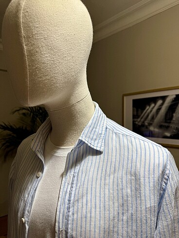 MASSIMO DUTTI KETEN GÖMLEK - Görsel 6