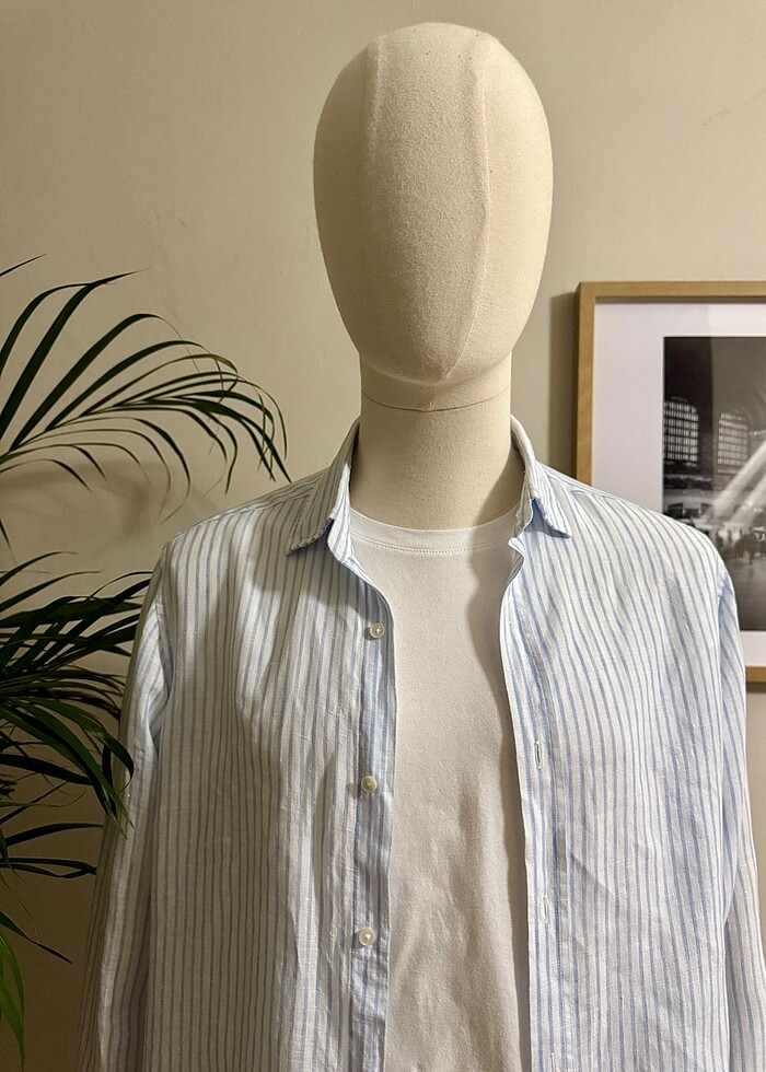 MASSIMO DUTTI KETEN GÖMLEK - Görsel 2