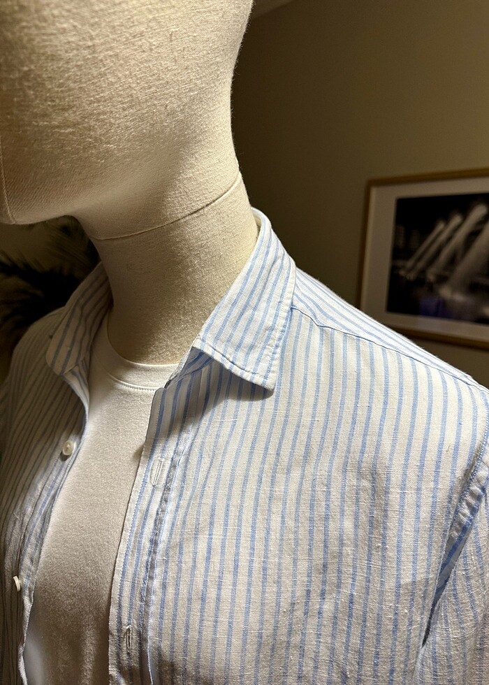 MASSIMO DUTTI KETEN GÖMLEK - Görsel 4