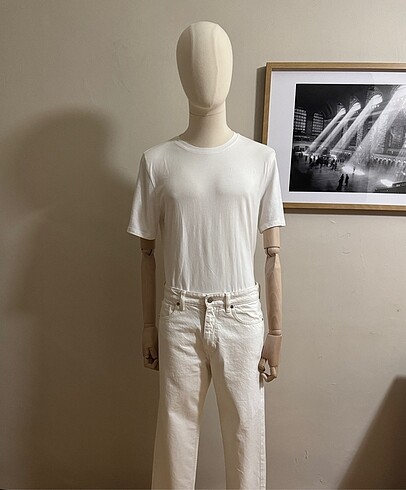 MANGO BEYAZ DENİM(JEAN) PANTOLON