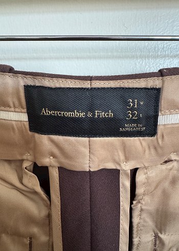 ABERCROMBIE, Kahverengi Regular Fit Kumaş Pantolon - Görsel 4
