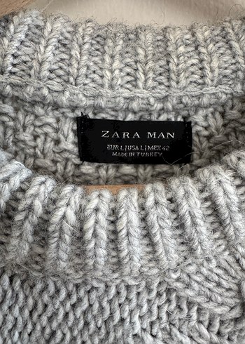 ZARA, Gri Örgü Salaş Kazak - Görsel 2
