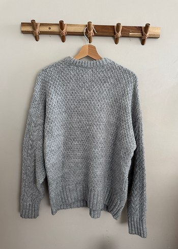 ZARA, Gri Örgü Salaş Kazak - Görsel 5