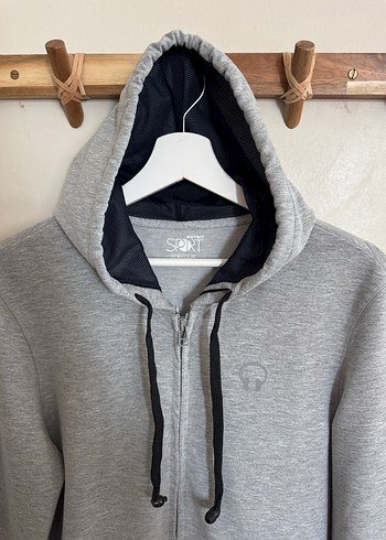 KOTON, Gri Kapüşonlu Sweatshirt - Görsel 6