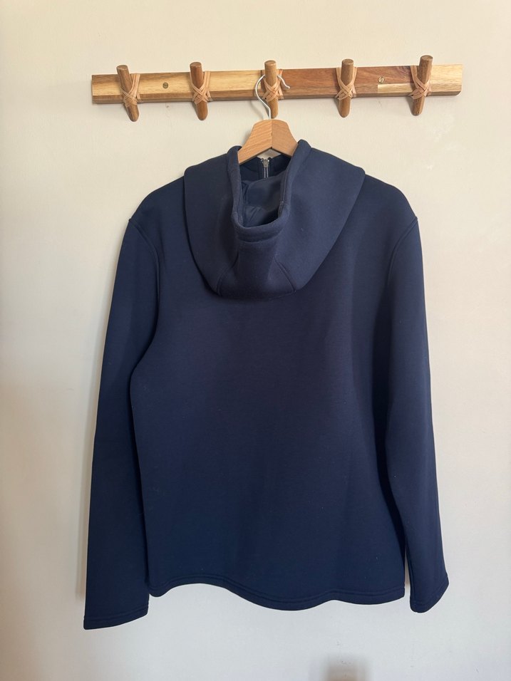 MANGO, Lacivert Fermuarlı/Kapüşonlu Erkek Sweatshirt - Görsel 4